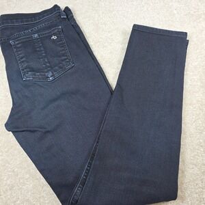 Rag‎ & Bone Skinny Leg Jeans Womens 28 Coal Blue Denim Dark Wash USA Made